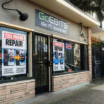 goebits retail storefront facade and sign that reads cell phone repair and copmuter repair in seattle near university district area
