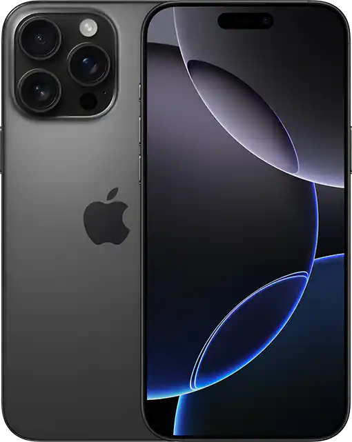apple iphone 16 pro in black