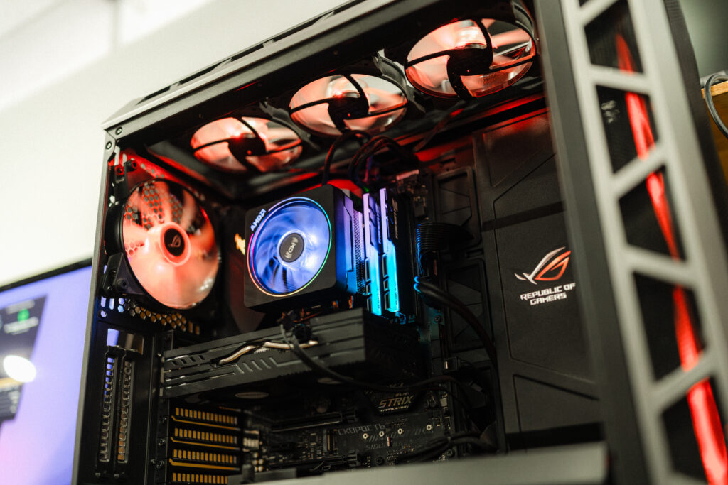 desktop gaming pc in for gpu repair